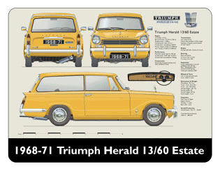 Triumph Herald Estate 13/60 1968-71 Mouse Mat